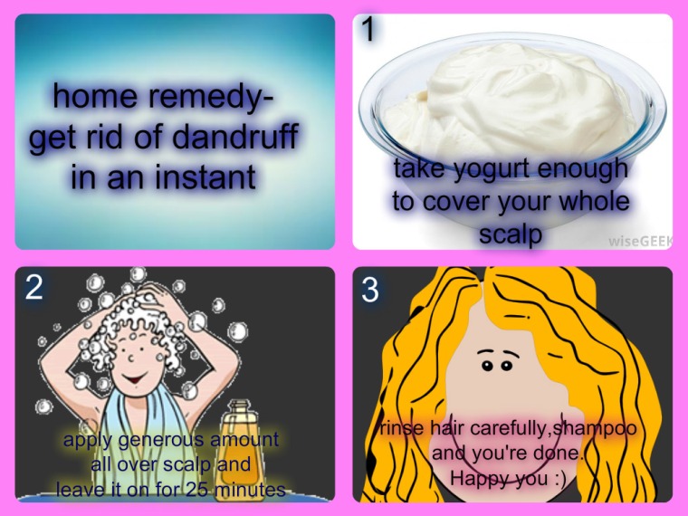 get rid of dandruff in an instant